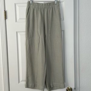 NWOT Madewell Linen Pants seafoam green